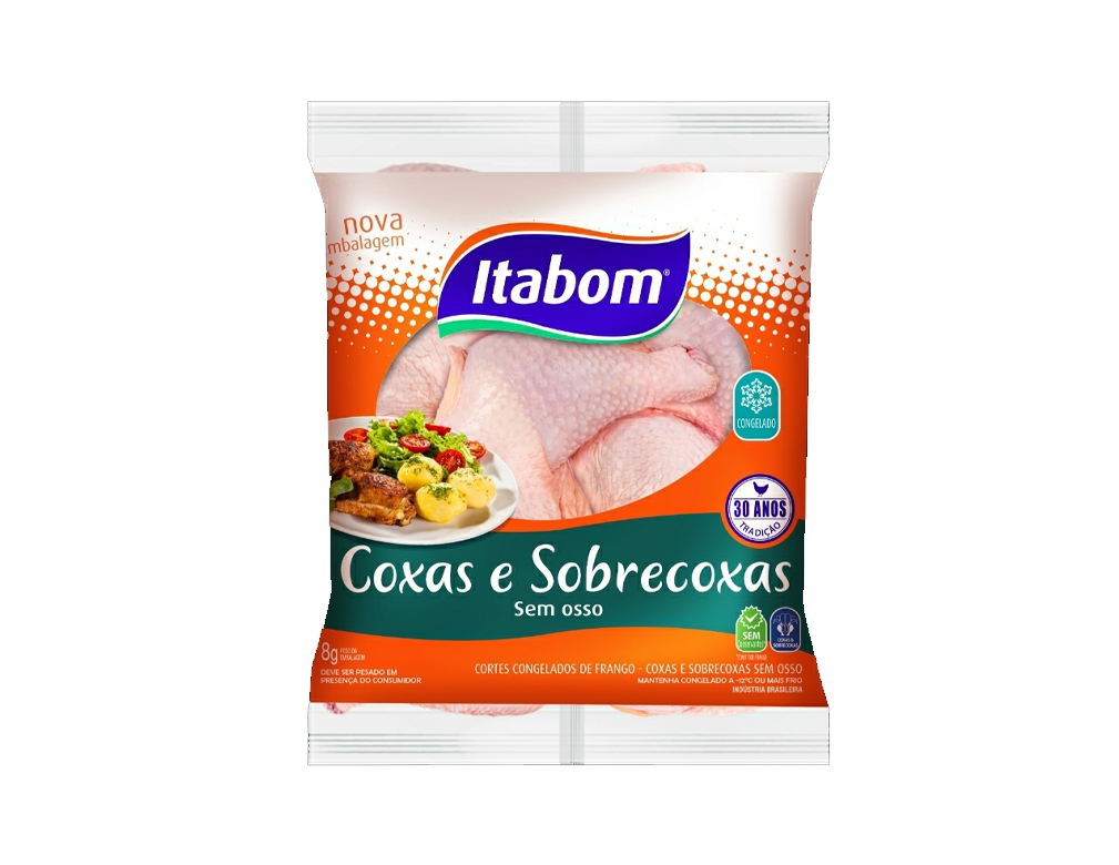 FILÉ DE COXAS E SOBRECOXAS DE FRANGO CONGELADO ITABOM (CX 20 KG)